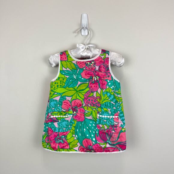 Lilly Pulitzer Girls Skip On It Shift Dress 6-12 Months - Picture 1 of 8